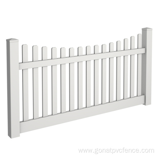 Vinyl Scalloped Picket Fence